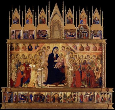 Vermutliche Rekonstruktion der Maestà von Duccio di Buoninsegna